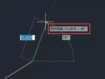 CAD中怎么繪制與未知角度的斜線(xiàn)有一定夾角的直線(xiàn)